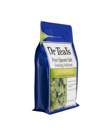 Dr Teal's Eucalyptus Spearmint Epsom Salt Soaking Solution 48 Oz - Relaxing Bath Salts - Buy Online on GoSupps.com