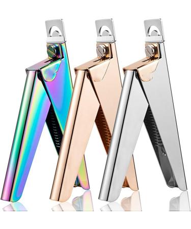 HCHGJKN Nail Clippers Stainless Steel Nail Art Clipper Trimmer False Nail Tips Round Edge Cutters Finger Manicure Tool Colorful - Buy Online on GoSupps.com