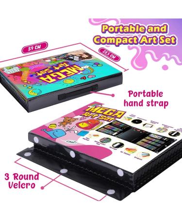 Dinonano 238-Piece Drawing Painting Art Set for Kids | School Supplies Kit with Paint Makers, Sketch Pad, Easel, Crayons, Watercolor Pencils, Markers | Ideal for Boys and Girls Ages 3-12 - Buy Online on GoSupps.com