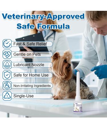 Jkrova Disposable Enema for Dogs & Cats | Rectal Gel Syringe for Constipation Relief | Quickly Softens Stool Stimulates and Eases Painful Bowel Movements | Pet Enema 6mL (3 Pack) - Buy Online on GoSupps.com