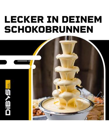 Diby's 900g Belgian Chocolate Drops - Perfect for Fondue & Fountains | White Chocolate Couverture in Elegant Gift Box - Buy Online on GoSupps.com