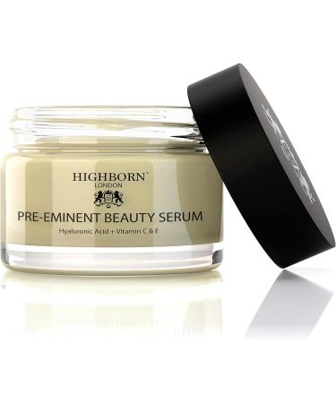 Anti-Ageing Face Serum Plumps Softens Hydrates - HighBorn London Advanced Hyaluronic Acid Plant Collagen Vitamin A Retinol Vitamin C Vitamin E Argan Oil & Arnica - Buy Online on GoSupps.com