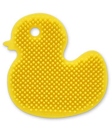 Scrubby's Duck Non-Abrasive  Long-Lasting Silicone Scrubber  medium  Yellow