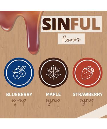 Panic Pancakes Syrup Variety Pack by Sinister Labs - Sugar Free Berry Flavor Syrup for Healthy Pancakes - Gluten Free 12oz Bottles (3-Pack) - Buy Online on GoSupps.com