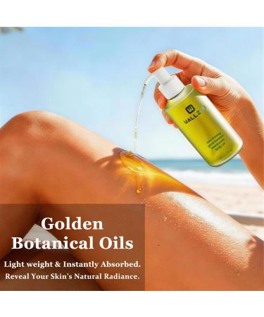 WALLZON Firming & Moisturizing Body Oil for Women with Seaweed Extract 5 oz After Shower Skincare Oil Non-Greasy Lightweight Fast-Absorbing Improves Skin Elasticity Citrus Scent - Buy Online on GoSupps.com