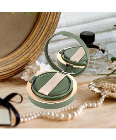 FashionCha Powder Puff Box Makeup Case Holder Lined Sealed Lid Lightweight with Mirror Cosmetic Box - Buy Online on GoSupps.com