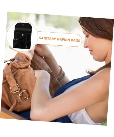 Large Capacity Healvian Storage Bag for Travel - Portable Makeup Organizer and Menstrual Pad Pouch (Black) - Buy Online on GoSupps.com