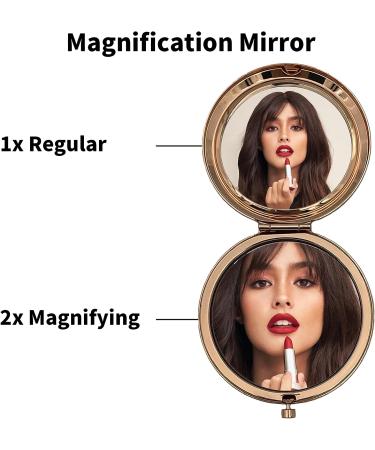 NiuZi-cao Best Nurse Ever Rose Gold Compact Mirror - Nurse Appreciation Gift 2.56inch - Buy Online on GoSupps.com