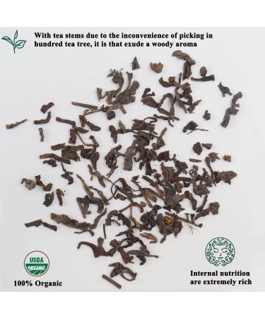 Organic Puerh Loose Leaf Tea in Tea Tin - Woody Aroma - 3.5oz - Buy Online on GoSupps.com