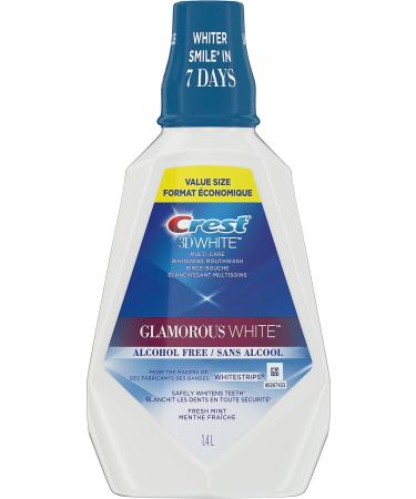 Crest 3D White Glamorous White Mouthwash (1.4 L) + Crest Pro-Health Mouthwash with Flouride (1L) 1.42 l (Pack of 1) Mouthwash + Mouthwash Fresh Mint - Buy Online on GoSupps.com