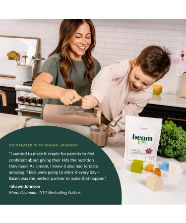 Beam Kids All in One Superfood Powder Nutritional Shake Organic Greens Probiotics Vitamins Immune Support Gut Health Superfood Drink Daily Nutrition for Children No Artificial Sweeteners Chocolate 8 Ounce (Pack of 1) - Buy Online on GoSupps.com