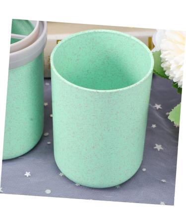FRCOLOR Green Toothbrush Holder & Toothpaste Storage Cup Medium Travel Tumbler Organizer - Buy Online on GoSupps.com