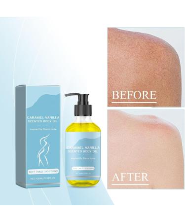 JWMSXYQR Vanilla Body Oil Caramel Vanilla Body Oil After Shower Body Oil Deep Moisturizing Hydrating for All Skin Types - Buy Online on GoSupps.com