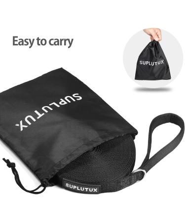 Adjustable Long Line Dog Training Lead 10m/32ft for Puppy Medium Large Dogs - Padded Handle & Storage Bag Included (Black) - Buy Online on GoSupps.com