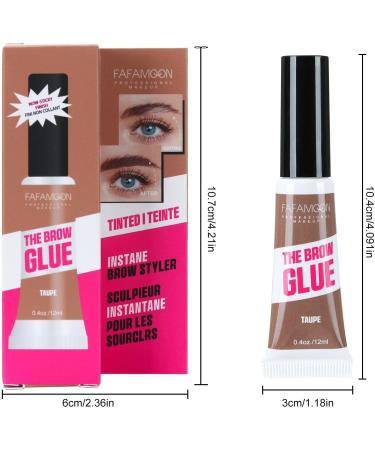Tinted Brow Gel - 12ml Brow Mascara Gel | Volume Building Mascara Waterproof Eyebrow Mascara Long Lasting Eyebrow Makeup Coatuiyo - Buy Online on GoSupps.com