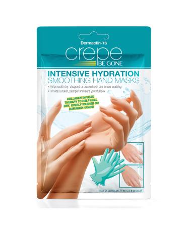 Collections Etc Crepe-Be-Gone Intensive Hydration Smoothing Hand Masks - 2 Pairs