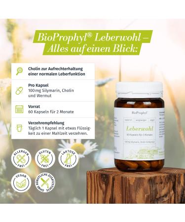 Bioprophyl Liver Good 100 mg - Enhance Liver Health with Choline & Silymarin from Natural Extracts - Buy Online on GoSupps.com