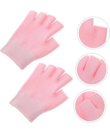 Ipetboom 1 Pair Brush Cleansing Collagen Gel Gloves Moisturizing Fingerless Glove Moisturizing Gel Glove Moisturizer Hand Glove Mittens Dry Hands Pink Hand Man - Buy Online on GoSupps.com