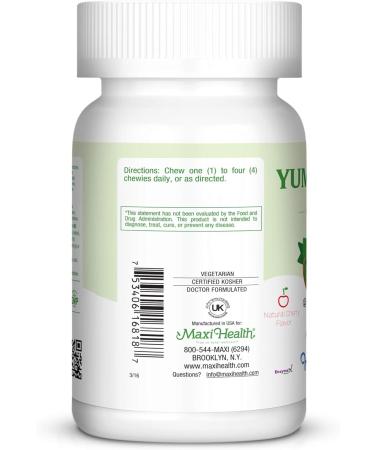 Maxi Health Chewable Vitamin C - Zinc lozenges - Immune Booster - Cherry Flavor - 180 Chewies - Kosher 180 Count (Pack of 1) - Buy Online on GoSupps.com