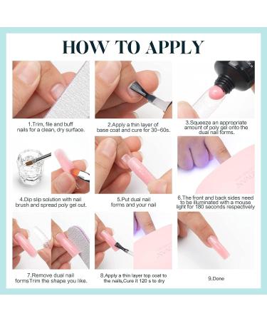 Morovan Poly Gel Nail 60ml White Builder Gel - Trendy Nail Art Extension for Salon & Home Use - Buy Online on GoSupps.com