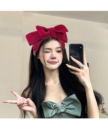 amangul Layered Bowknot Headbands for Woman Anti Slip Headbands Skincare Wide Brim Headband for Girls Washing Face Makeup(Khaki) - Buy Online on GoSupps.com