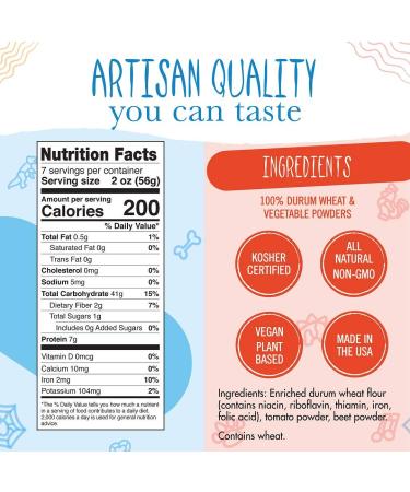 Pastabilities ABC 123 Pasta - Fun Shaped Noodles for Kids & Teachers - Non-GMO Natural Wheat Pasta 14 oz (2 Pack) - Buy Online on GoSupps.com