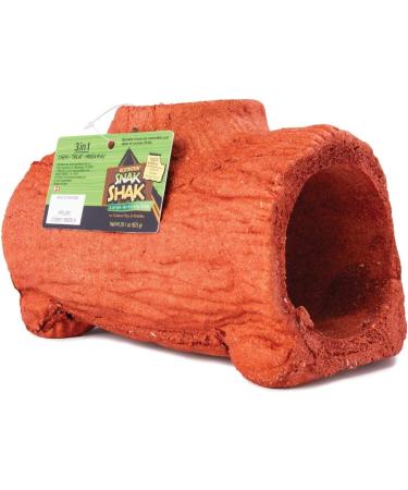 eCOTRITION Snak Shak 3-in-1 Chew Treat and Hideaway for Small Animals - Large Activity Log - Buy Online on GoSupps.com
