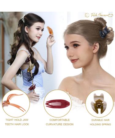 RC Roche 6 Pcs Women's French Hair Clips - No Slip, Strong Grip, Stylish Multicolor Accessory - Buy Online on GoSupps.com