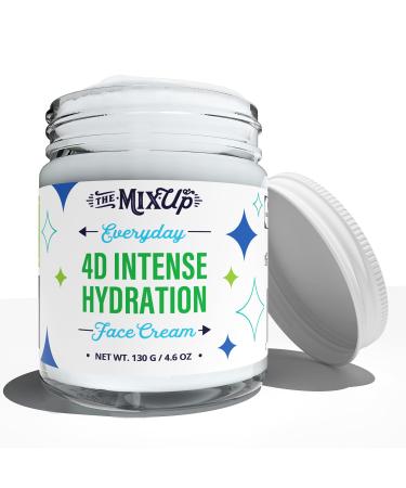 The-Mix-Up 4D Intense Hydration Natural Face Moisturizer Cream - Fragrance-Free With 4D Hyaluronic Acid to Hydrate and Boost Skin Radiance (4.6 Ounces) Everyday Unscented 4.60 Ounce (Pack of 1)