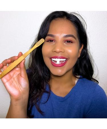 Chomp Bamboo Flossing Toothbrush (4-Pack) - Eco-Friendly Oral Care Solution - Buy Online on GoSupps.com