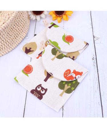 Milisten 8pcs Cotton Sanitary Napkins Bag Pouch - Women's Nursing Pad Holder Purse for Girls - Buy Online on GoSupps.com