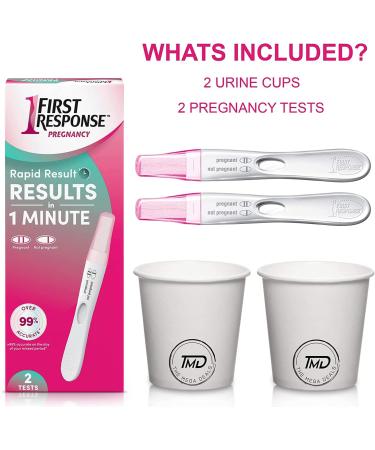 First Response Early Pregnancy Test 2 Strips and 2 Urine Cups - Mega Deals 4 Piece Set - Buy Online on GoSupps.com