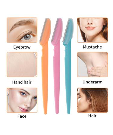 Buy Luckyopt 6-Piece Eyebrow Razor Set | Stainless Steel Multi-Functional Shaver for Women | Safe & Easy Body Hair Removal - Buy Online on GoSupps.com