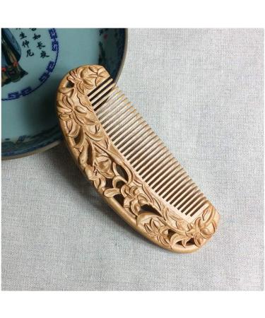 Comb Household Jewelry Hairdressing Retro Engraving Travel Care Portable Comb Natural wooden comb (Color : 2) - Buy Online on GoSupps.com