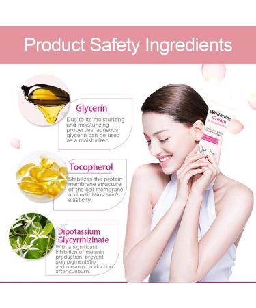  Rakiuty Underarm Whitening Cream Whitening Cream Skin Lightening Cream Armpit Whitening Cream Effective for Underarms and Elbows Whitens Nourishes 50 ml - Buy Online on GoSupps.com