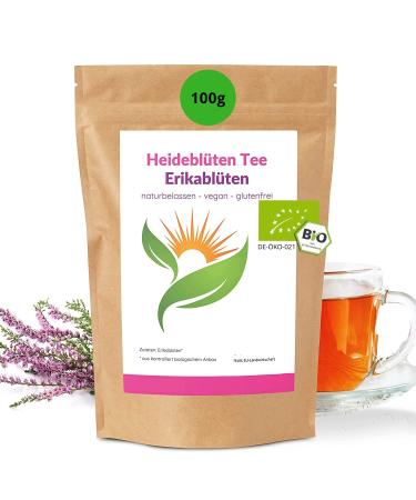 Jumps Bio Heidebl tte tea 100g I vegan natural product I Various heather herb erikable erica I free from additives & aroma fabrics I premium quality 100 g (1 Pack) Heidebl t tea organic