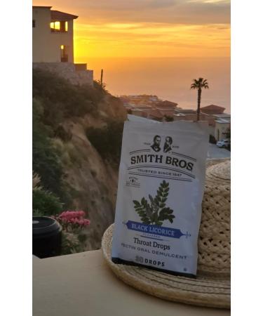 Sore Throat Lozenges with Pectin - Smith Brothers Black Licorice Flavor | Vintage Candy Cough Drops - Original American Throat Drops (Pack of 1 - Buy Online on GoSupps.com