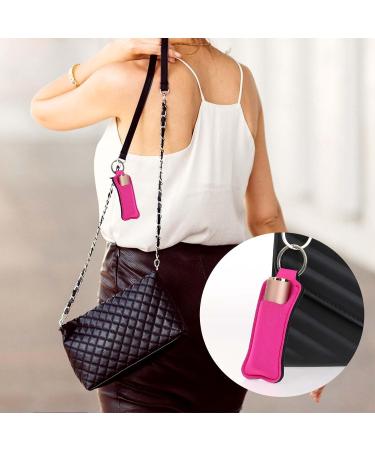 10 Pcs Key Chain Chapstick Holder - Colorful Lip Balm Sleeve Pouch for Women & Girls - Clip-on Keychain Accessory - Buy Online on GoSupps.com