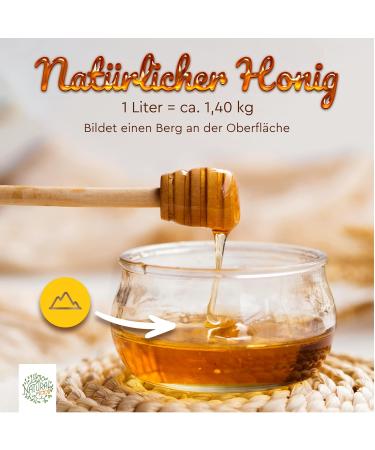 Natural Raw Honey 11kg - Pure Unfiltered Additive-Free | Directly from Beekeeper - Perfect Gift Idea! - Buy Online on GoSupps.com