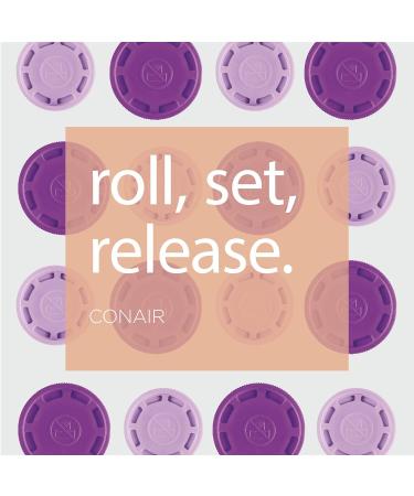 Conair Instant Heat Compact Hot Rollers with Ceramic Technology - Black Case with Purple Rollers - Buy Online on GoSupps.com