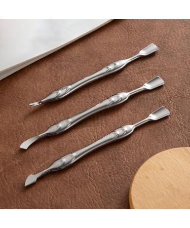 2 In 1 Cuticle Cutter Stainless Steel Cuticle Pusher Double Ended Nails Pusher Practical Cuticle Remover For Manicures - Buy Online on GoSupps.com