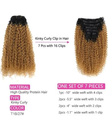 Hair Extensions 7pieces Kinky Curly Clip In Hair Extension Full Head - Double Weft Full Head Heat Resistance Synthetic Hair Extension Fake Hair Pieces for Women 24" Hair Pieces(1b-99J) 26inches 1b-99J - Buy Online on GoSupps.com