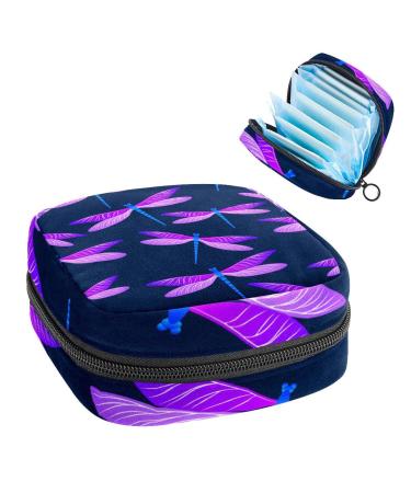 Libelle purple women bands Storage Pocket Feminine menstrual cup bags breastfeeding insert holder tampon pockets portable period pocket for women teenage girls 1 piece multicolored 3
