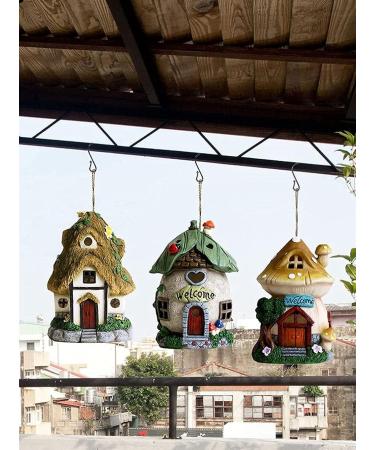 Sculpture Garden Solar Light Pendant Outdoor Garden Decoration Accessories Courtyard Balcony Decoration Crafts Small House Light Resin Model Landscape Statues (Color : C) (A) - Buy Online on GoSupps.com