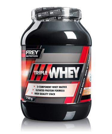 FREY Nutrition TRIPLE WHEY 750g(Cookies & Cream) - High 30% isolate content - High BCAA content