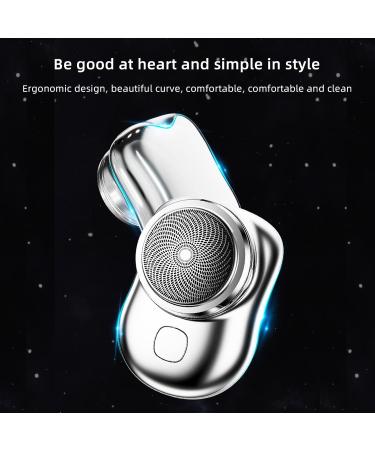 Portable Electric Razor for Men - USB Rechargeable Mini Shaver for Travel & Home - One Button Operation - Perfect Gift (Blue - Buy Online on GoSupps.com