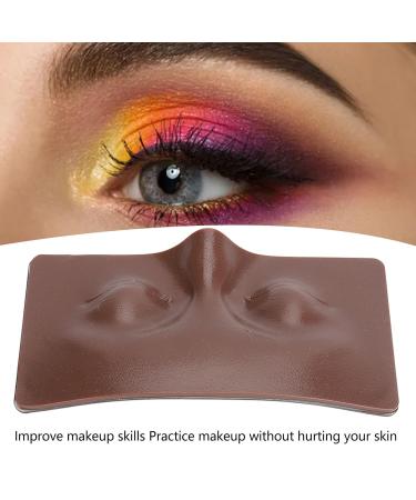 Eye Makeup Practice Face Board - Reusable Closed Eyes Mannequin for Novices on Dark Skin - Buy Online on GoSupps.com
