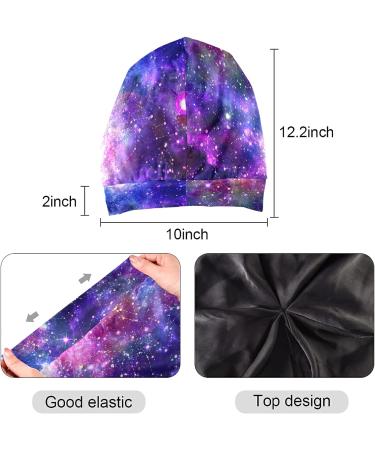 JUAMA Galaxy Night Sleep Cap - Satin Lined Slouchy Beanies for Women - Buy Online on GoSupps.com