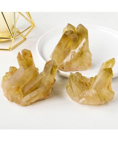 Natural Raw Citrine Crystal Cluster Irregular Citrine Cluster Specimens Citrine Geode Stone Gemstone for Reiki Home Decoration 400g Gift (Size : 200g) - Buy Online on GoSupps.com
