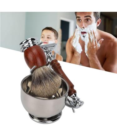 ANGGREK Men's Shaving Kit - Complete Set with Replacement Blades Manual Beard Trimmer Shaving Brush & Knife for Effortless Grooming - Buy Online on GoSupps.com